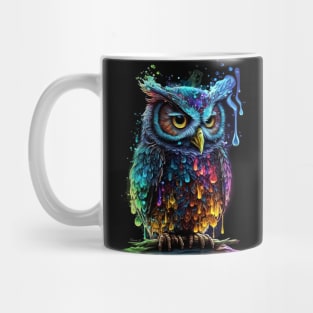 Colorful melting Owl T-Shirt Mug